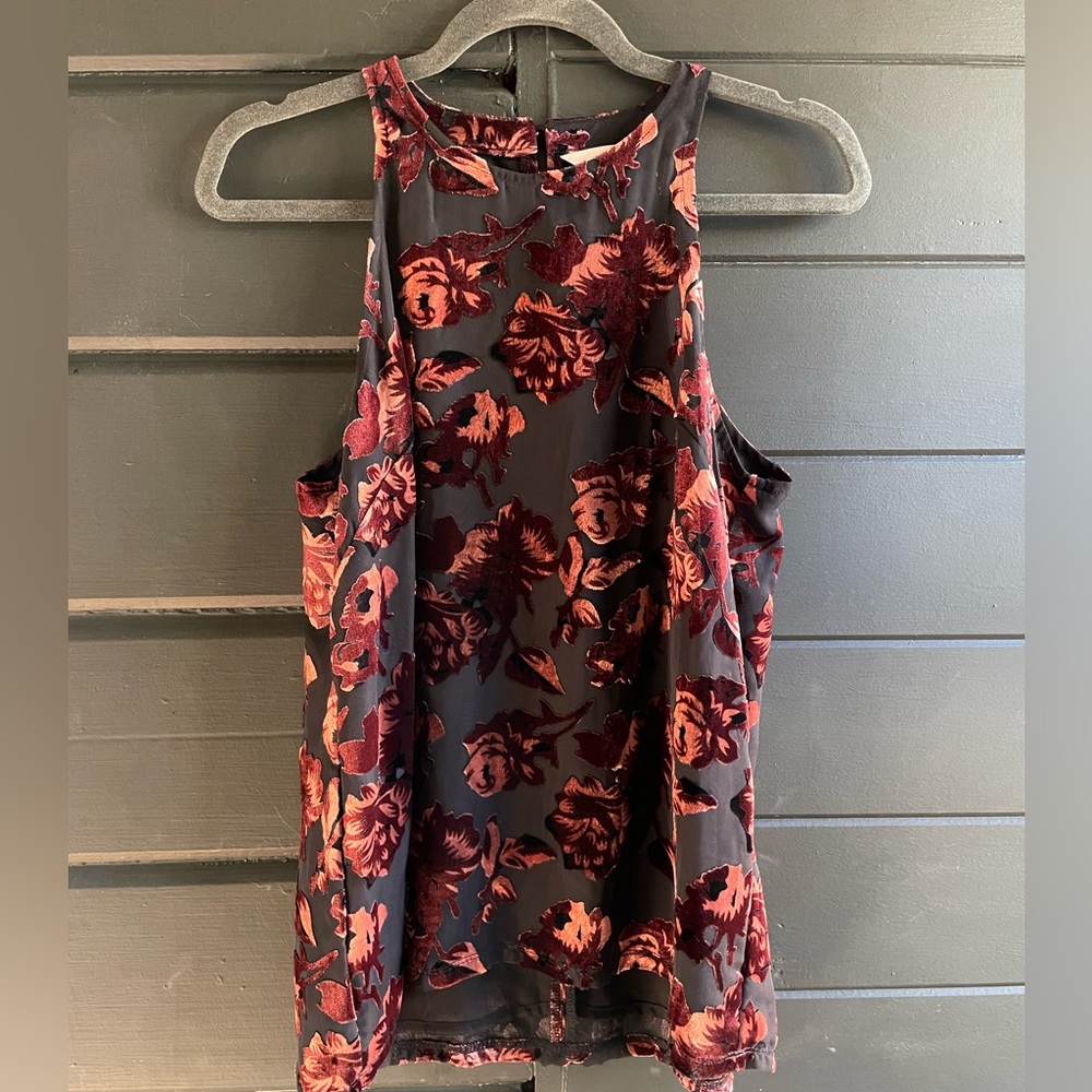 Velvet Burnout Halter Top